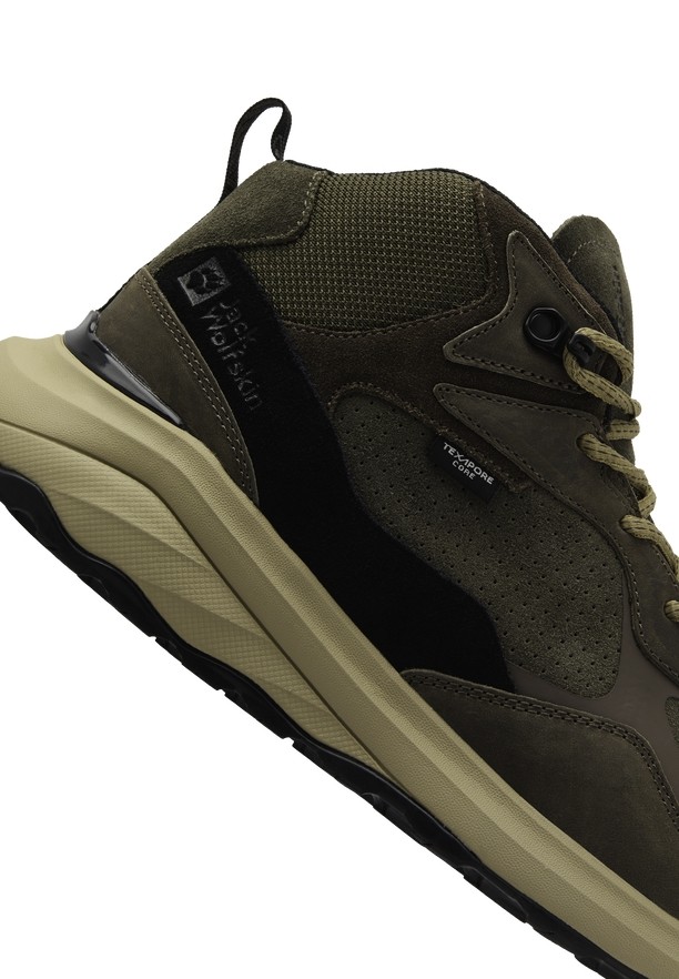 Jack Wolfskin Camp Fever Texapore Mid Outdoorschoenen Heren Koffie | 77928719