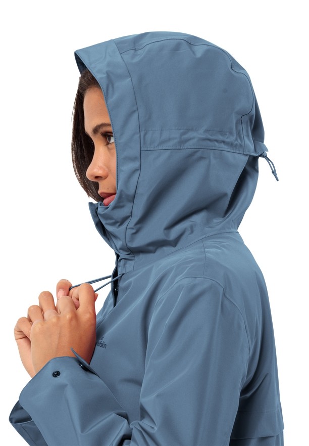 Jack Wolfskin Cape West Regenjassen Dames Blauw | 95957885
