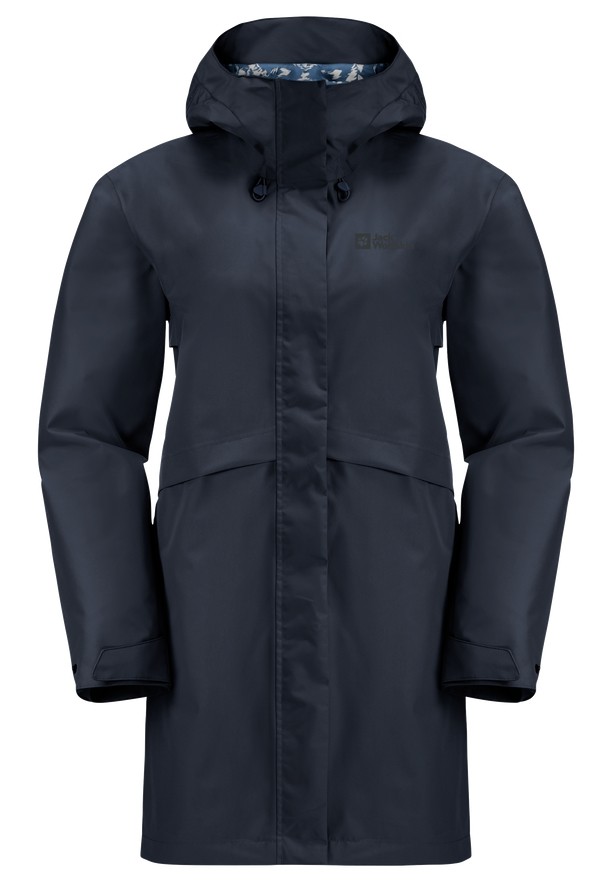 Jack Wolfskin Cape West Regenjassen Dames Donkerblauw | 53756697