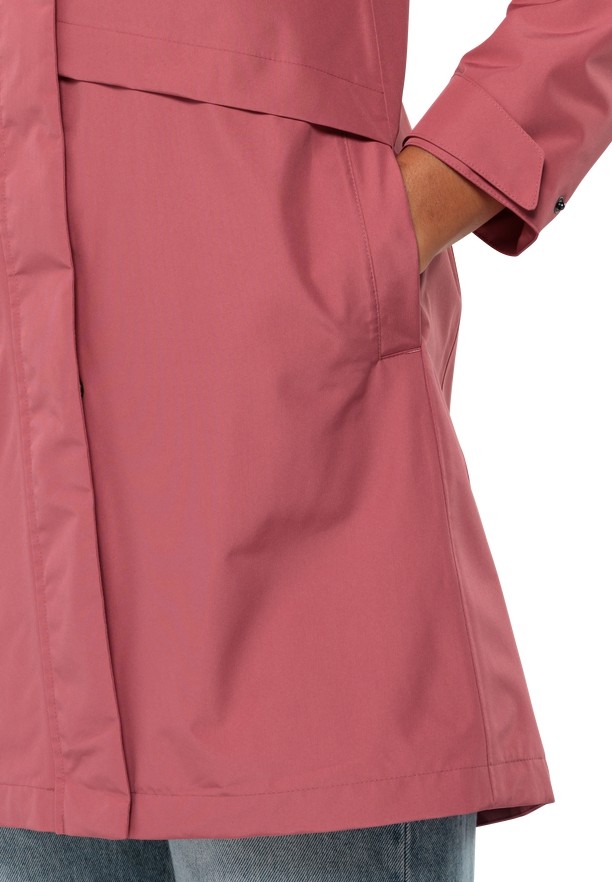 Jack Wolfskin Cape West Regenjassen Dames Roze | 34927334