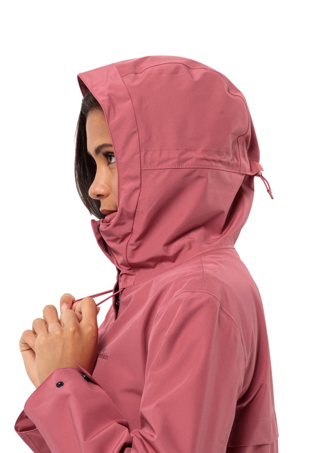 Jack Wolfskin Cape West Regenjassen Dames Roze | 34927334