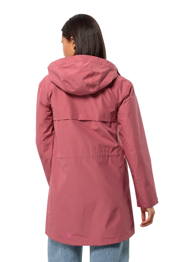 Jack Wolfskin Cape West Regenjassen Dames Roze | 34927334