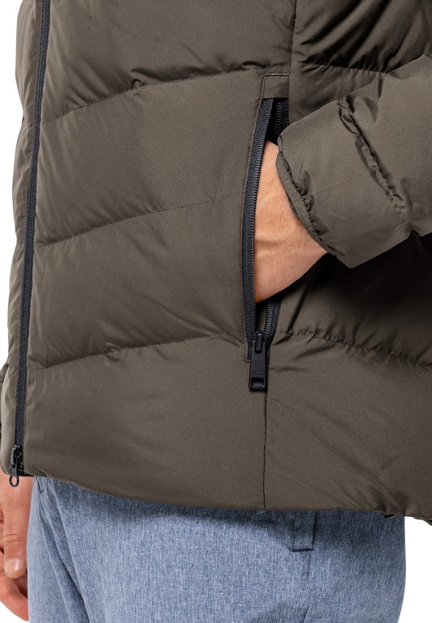 Jack Wolfskin Colonius Donsjas Heren Koffie | 50110650