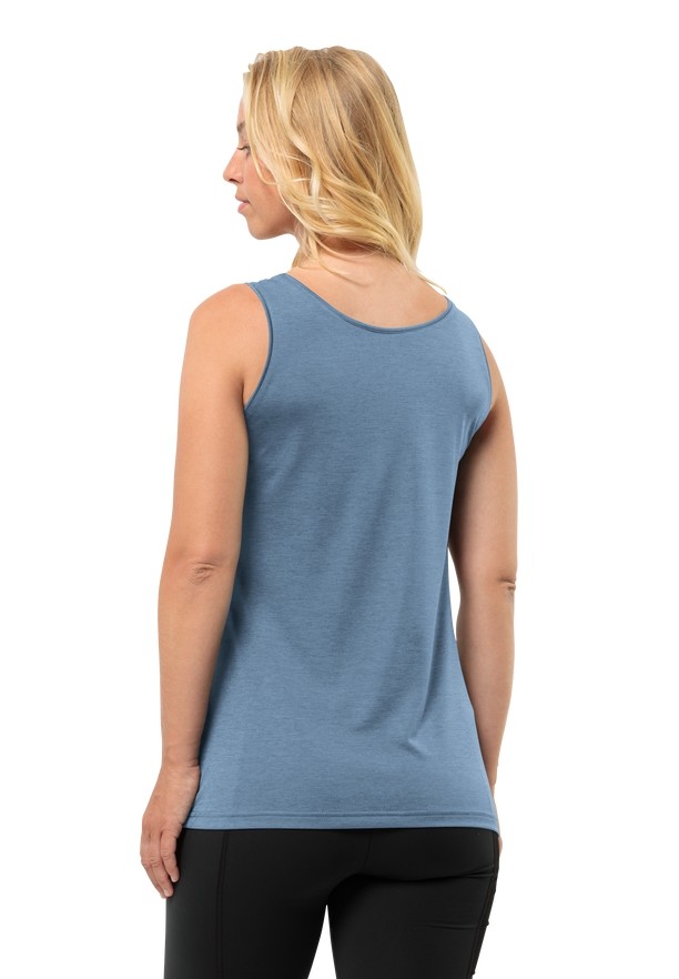 Jack Wolfskin Crosstrail Tanktop Dames Blauw | 51092872