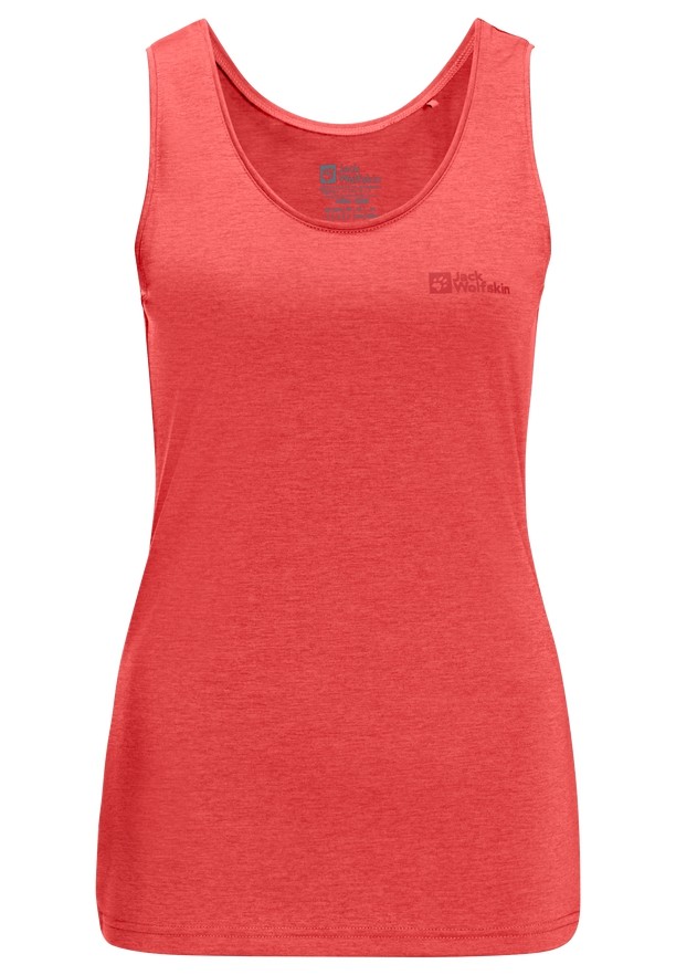 Jack Wolfskin Crosstrail Tanktop Dames Rood | 15470295