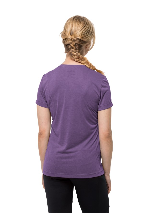 Jack Wolfskin Crosstrail T-shirts Dames Paars | 10141969