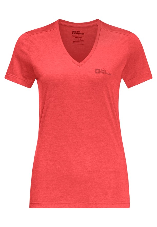 Jack Wolfskin Crosstrail T-shirts Dames Rood | 49928677