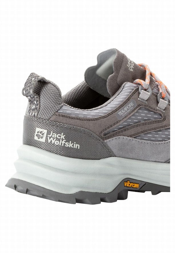 Jack Wolfskin Cyrox Texapore Low Wandelschoenen Dames Grijs | 67695420