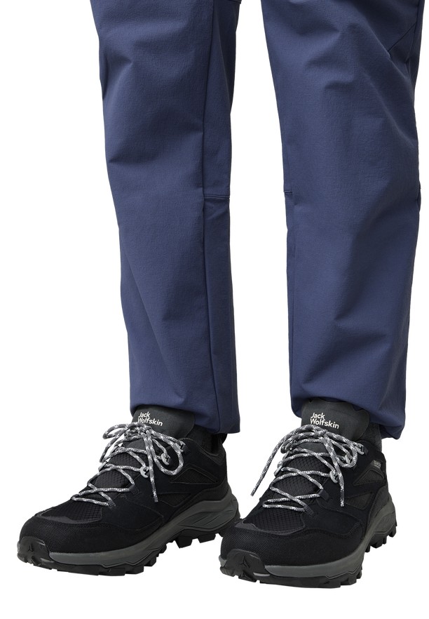 Jack Wolfskin Cyrox Texapore Low Wandelschoenen Heren Zwart | 51412809