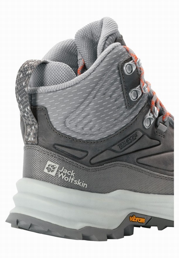 Jack Wolfskin Cyrox Texapore Mid Wandelschoenen Dames Grijs | 93254202