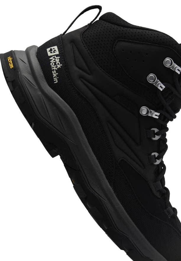 Jack Wolfskin Cyrox Texapore Mid Wandelschoenen Heren Zwart | 92139125