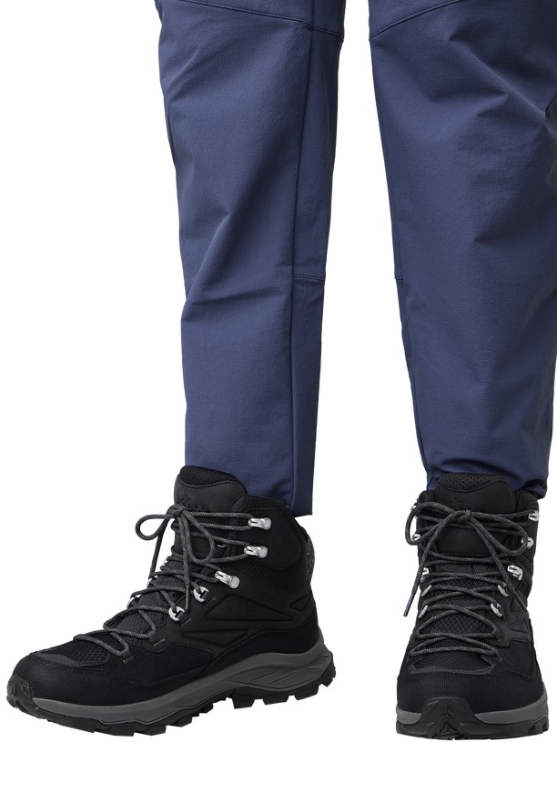 Jack Wolfskin Cyrox Texapore Mid Wandelschoenen Heren Zwart | 92139125