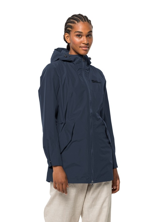 Jack Wolfskin Dakar Regenjassen Dames Donkerblauw | 22168605