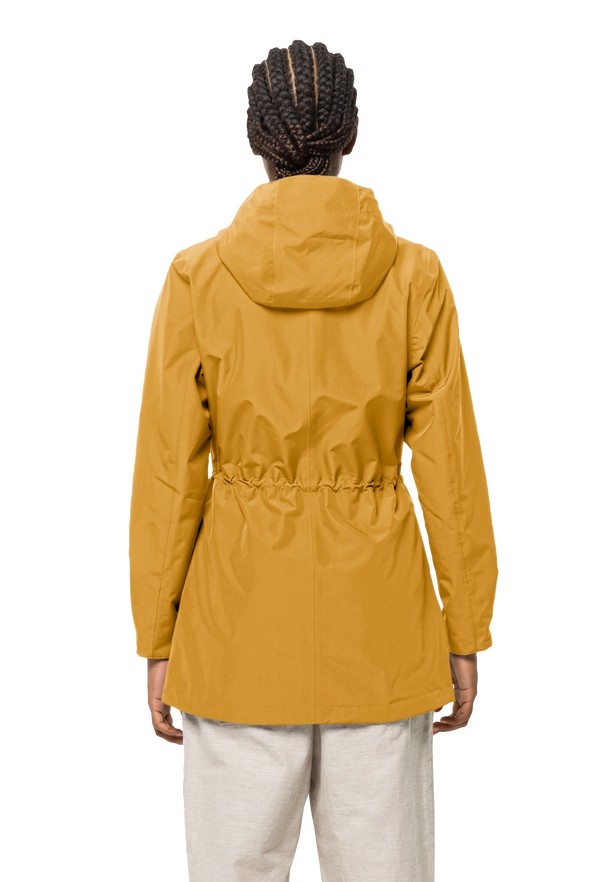 Jack Wolfskin Dakar Regenjassen Dames Geel | 43092887