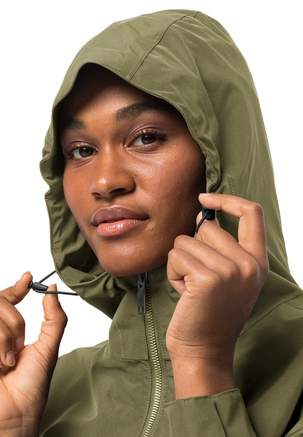 Jack Wolfskin Dakar Regenjassen Dames Olijfgroen | 67338699