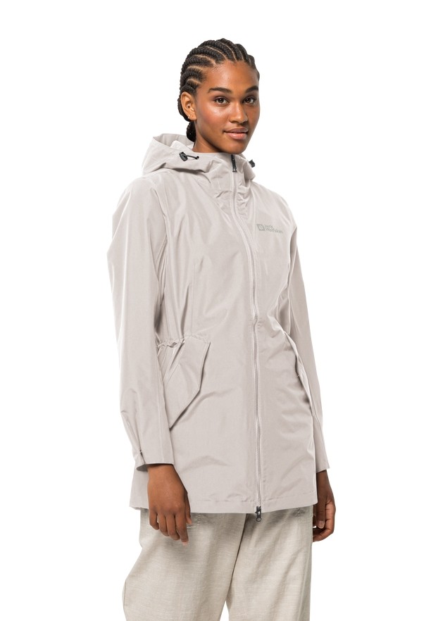 Jack Wolfskin Dakar Regenjassen Dames Wit | 80683049
