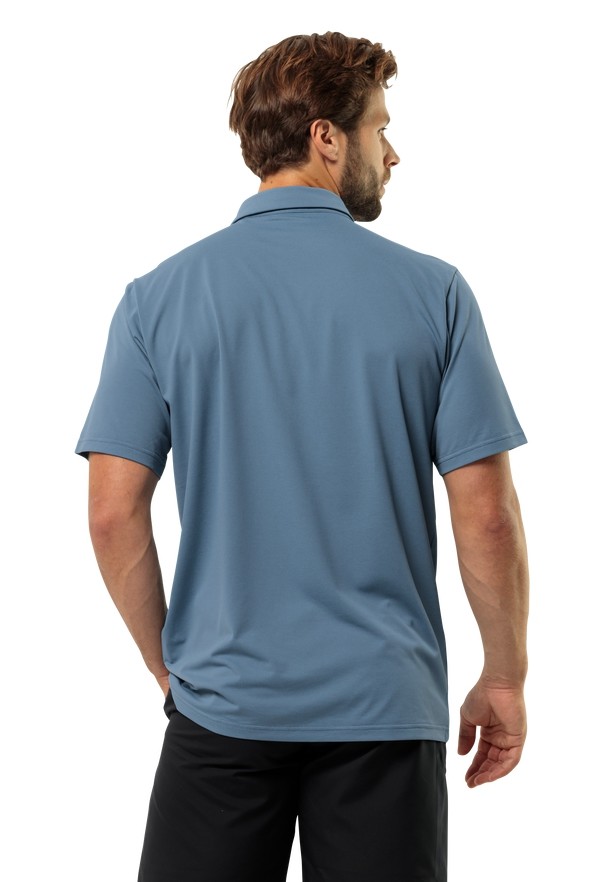 Jack Wolfskin Delgami Poloshirt Heren Blauw | 97522639