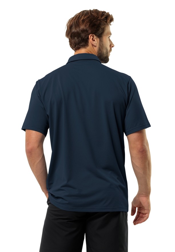 Jack Wolfskin Delgami Poloshirt Heren Donkerblauw | 53964241
