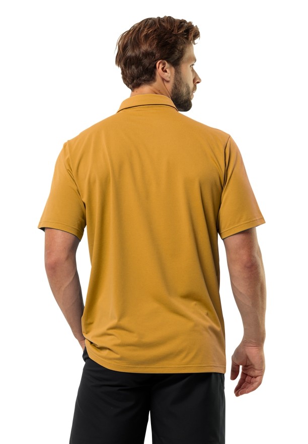 Jack Wolfskin Delgami Poloshirt Heren Geel | 67641188