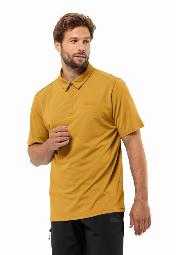 Jack Wolfskin Delgami Poloshirt Heren Geel | 67641188