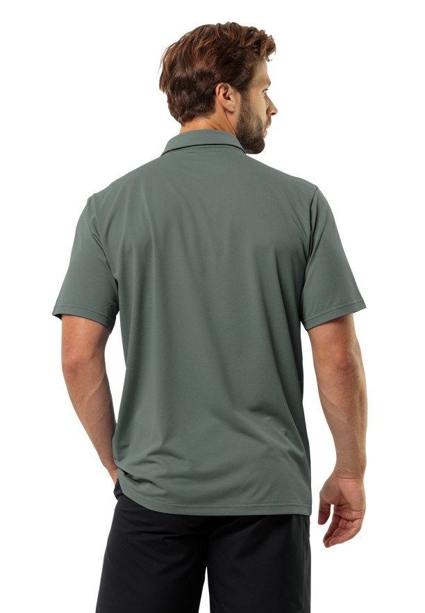 Jack Wolfskin Delgami Poloshirt Heren Groen | 58262930