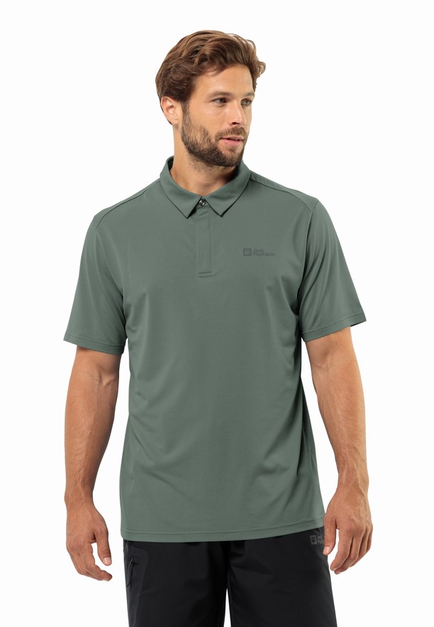 Jack Wolfskin Delgami Poloshirt Heren Groen | 58262930