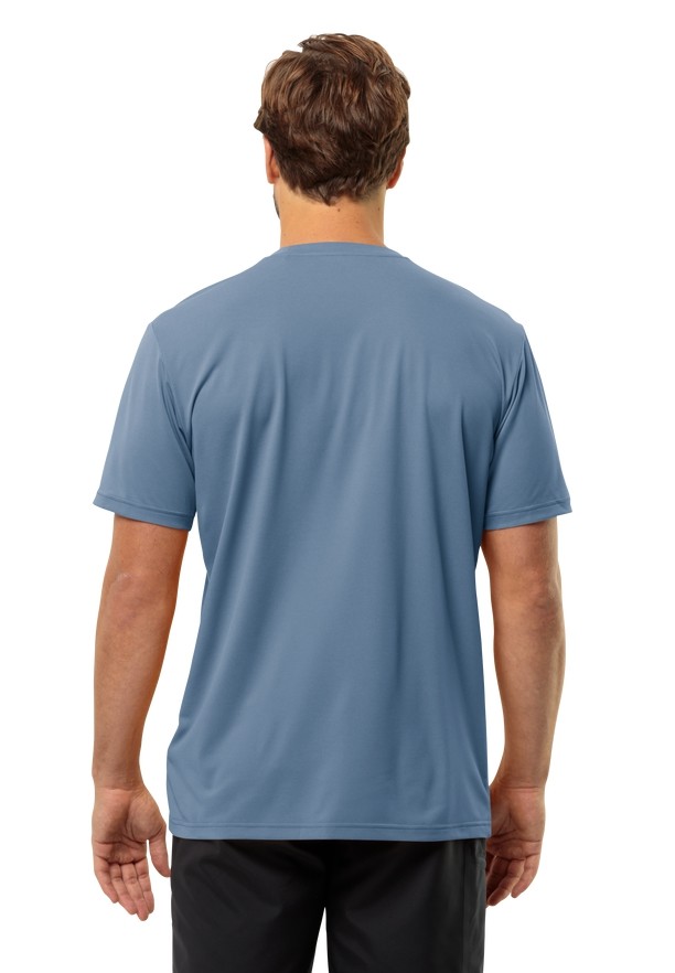Jack Wolfskin Delgami S/s T-shirts Heren Blauw | 27221535