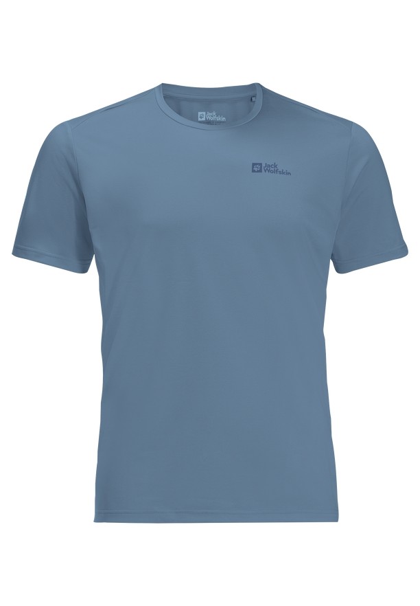 Jack Wolfskin Delgami S/s T-shirts Heren Blauw | 27221535