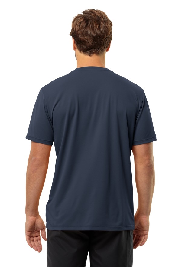 Jack Wolfskin Delgami S/s T-shirts Heren Donkerblauw | 34709783