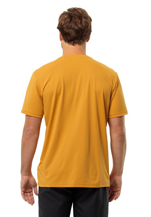 Jack Wolfskin Delgami S/s T-shirts Heren Geel | 97323553