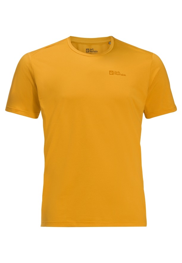 Jack Wolfskin Delgami S/s T-shirts Heren Geel | 97323553