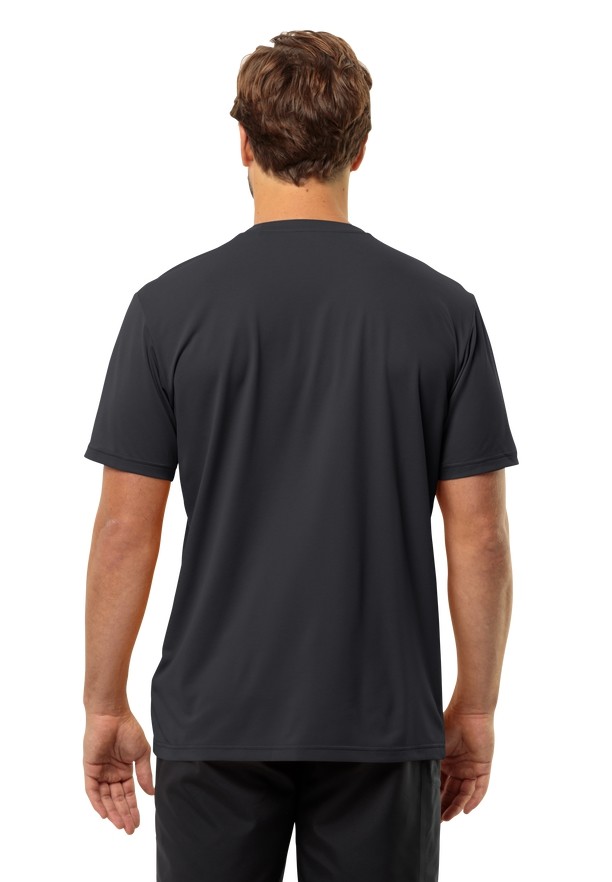 Jack Wolfskin Delgami S/s T-shirts Heren Zwart | 55425653
