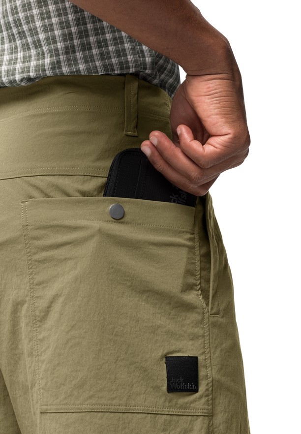 Jack Wolfskin Desert Korte Broek Heren Olijfgroen | 92619389