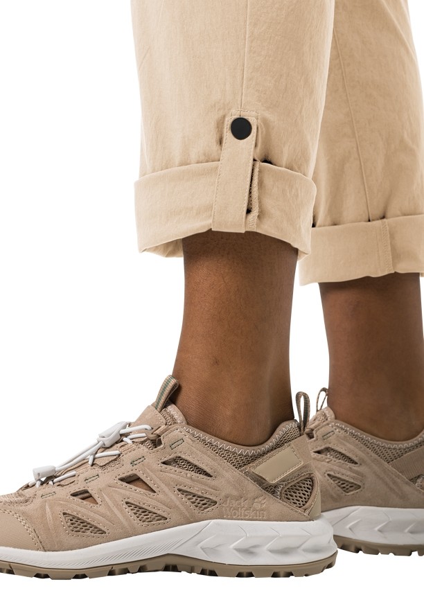 Jack Wolfskin Desert Roll Up Broek Dames Khaki | 59201764