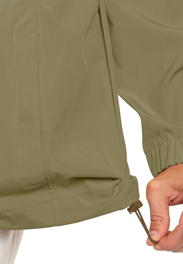 Jack Wolfskin Desert Wind Overhead Jassen Heren Olijfgroen | 68409336