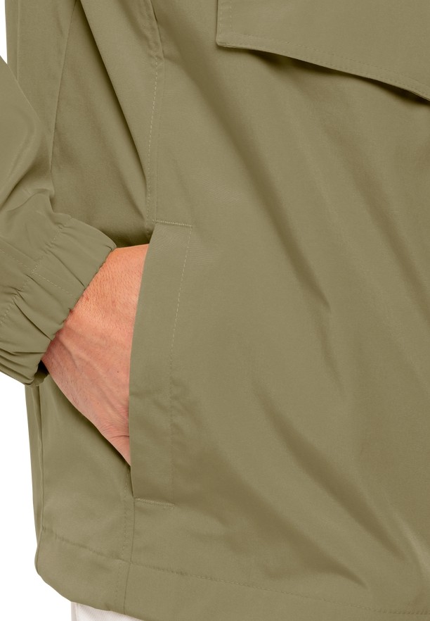 Jack Wolfskin Desert Wind Overhead Jassen Heren Olijfgroen | 68409336
