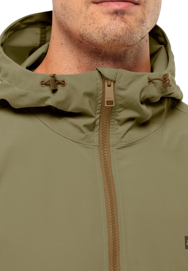 Jack Wolfskin Desert Wind Overhead Jassen Heren Olijfgroen | 68409336