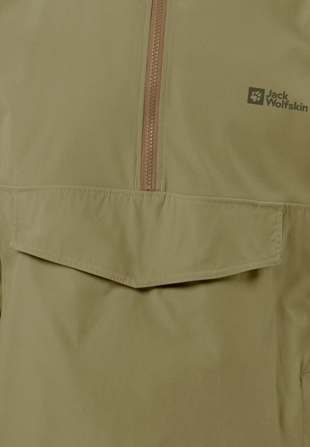 Jack Wolfskin Desert Wind Overhead Jassen Heren Olijfgroen | 68409336