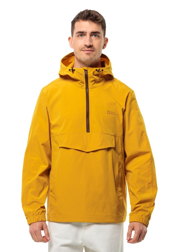 Jack Wolfskin Desert Wind Overhead Jassen Heren Geel | 34356827