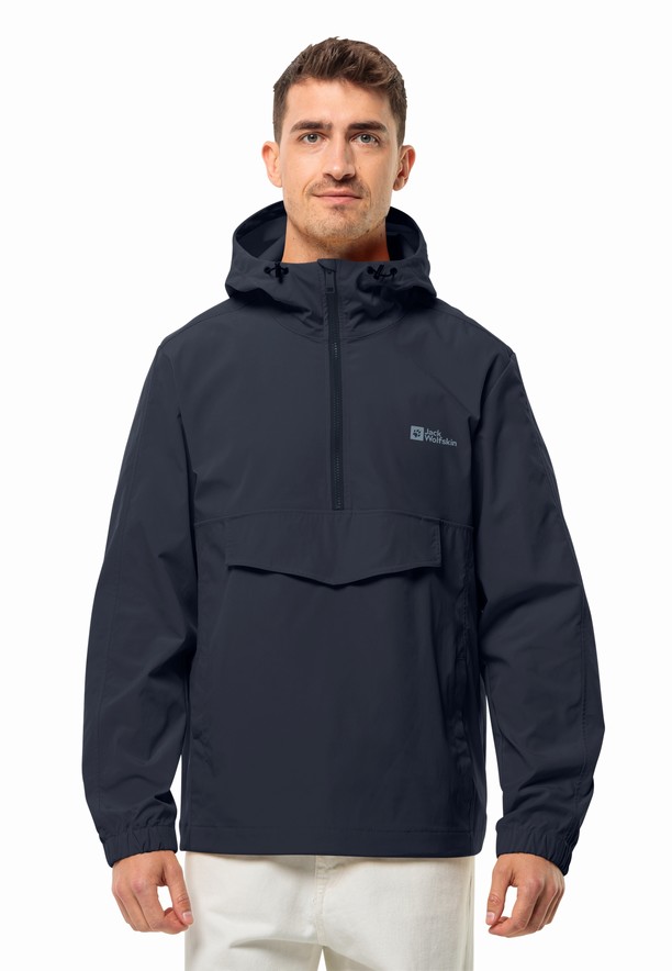 Jack Wolfskin Desert Wind Overhead Jassen Heren Donkerblauw | 48906793