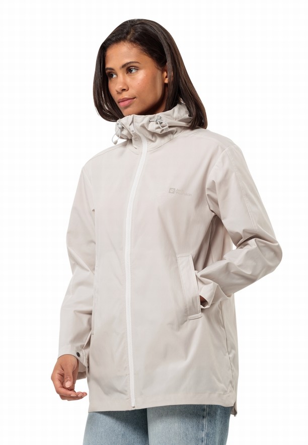 Jack Wolfskin Desert Wind Softshell Jas Dames Wit | 52653879