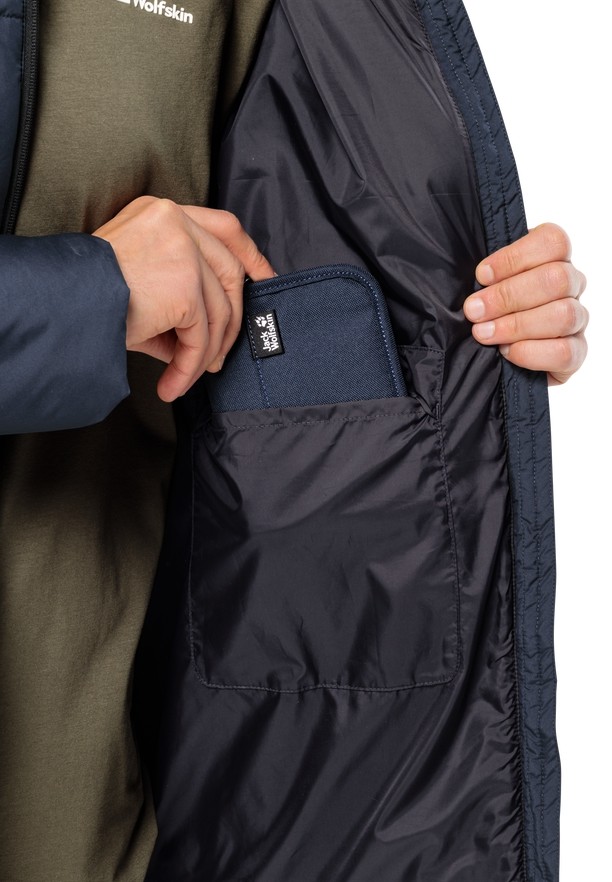 Jack Wolfskin Deutzer Long Jassen Heren Donkerblauw | 97359735
