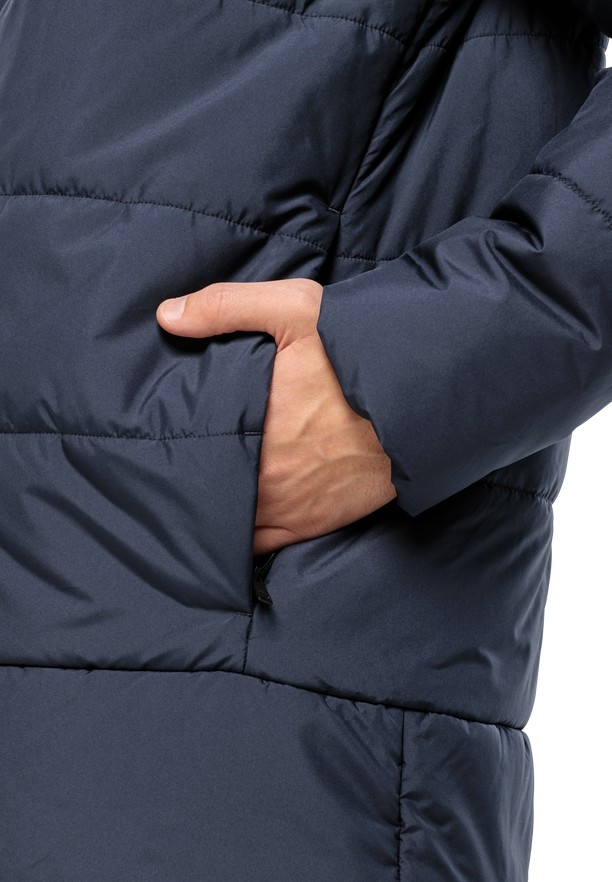 Jack Wolfskin Deutzer Long Jassen Heren Donkerblauw | 97359735