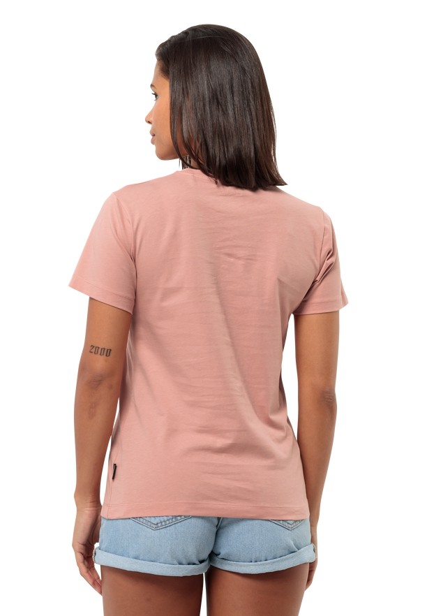 Jack Wolfskin Discover Heart T-shirts Dames Roze | 42867994