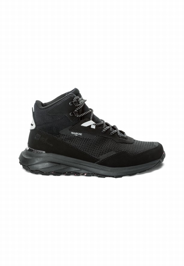 Jack Wolfskin Dromoventure Texapore Mid Outdoorschoenen Dames Zwart | 39640989