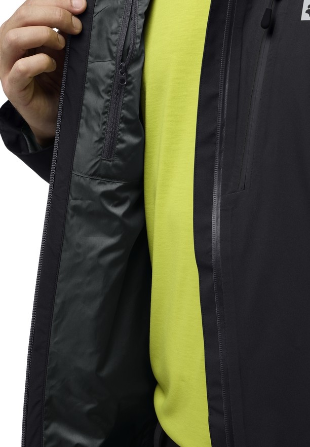 Jack Wolfskin Eagle Peak 2l Regenjassen Heren Zwart | 70770026
