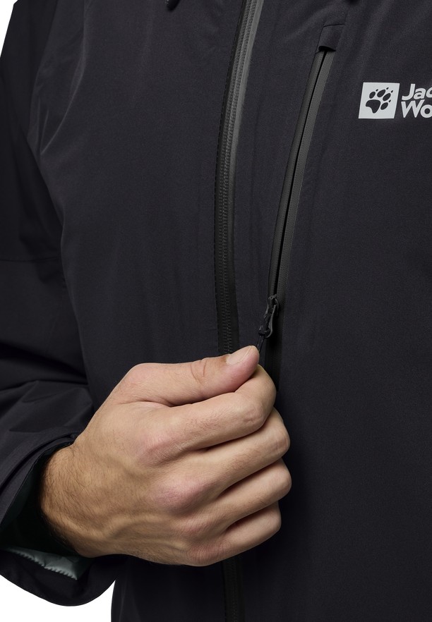 Jack Wolfskin Eagle Peak 2l Regenjassen Heren Zwart | 70770026