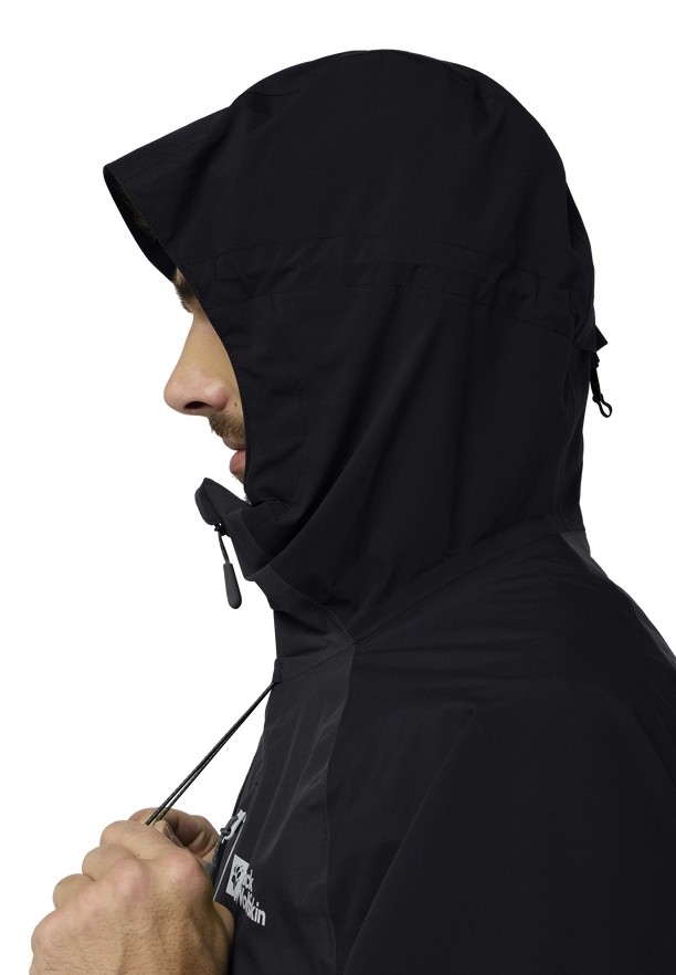 Jack Wolfskin Eagle Peak 2l Regenjassen Heren Zwart | 70770026