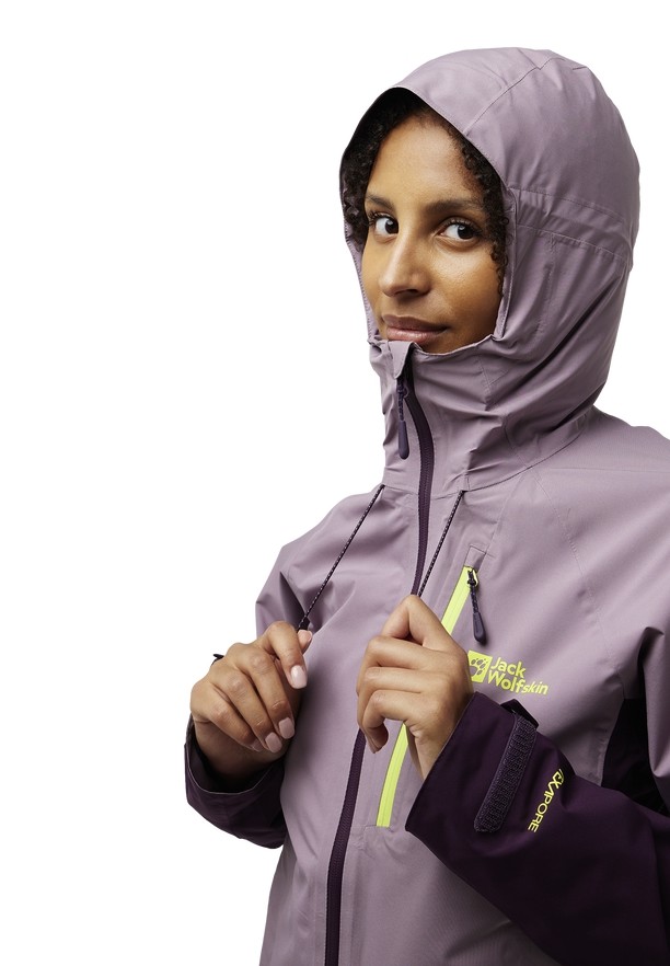 Jack Wolfskin Eagle Peak 2l Regenjassen Dames Paars | 57330248