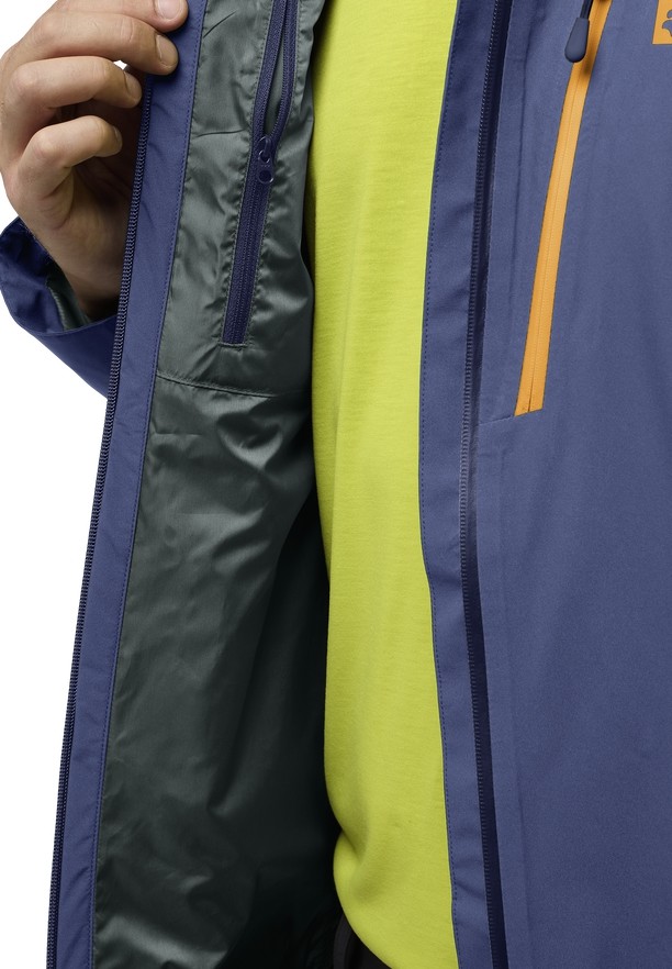 Jack Wolfskin Eagle Peak 2l Regenjassen Heren Donkerblauw | 91745323